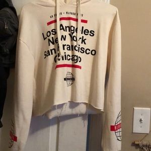 Warm fuzzy crop sweater